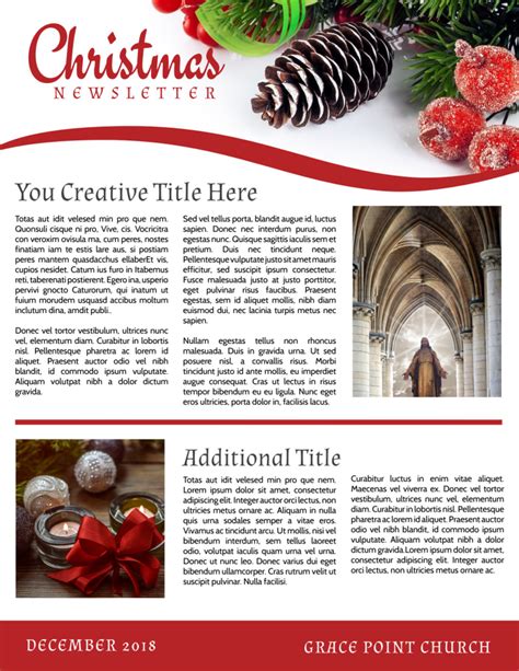 Christmas Newsletter Template