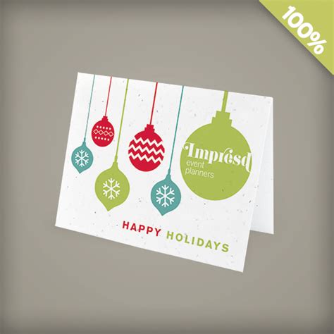 Christmas Ornament Cards for Corporate Gifts