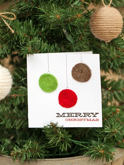 Christmas Ornament Cards for Family