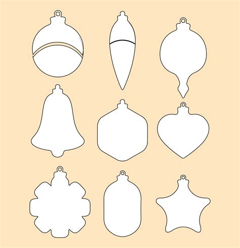 Christmas Ornament Template 10