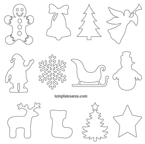 Christmas Ornament Templates Free