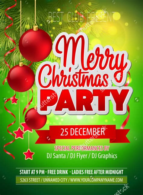 Christmas Party Flyer Design Ideas