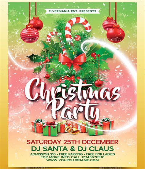 Christmas Party Flyer Template Download