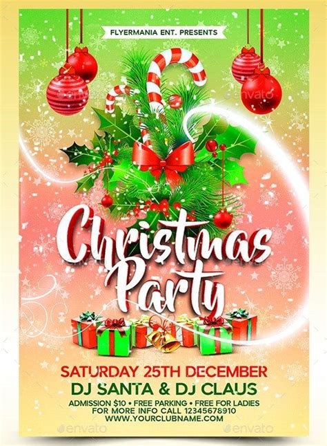 Christmas Party Flyer Template 1