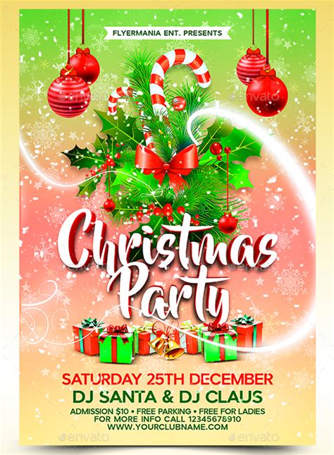 Christmas Party Flyer Template 4