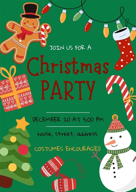 Christmas Party Invitation Template