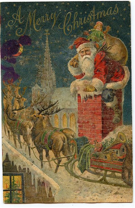 A vintage advertisement for Christmas postcards from the 1920s