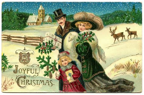 A vintage advertisement for Christmas postcards from the early 20th century