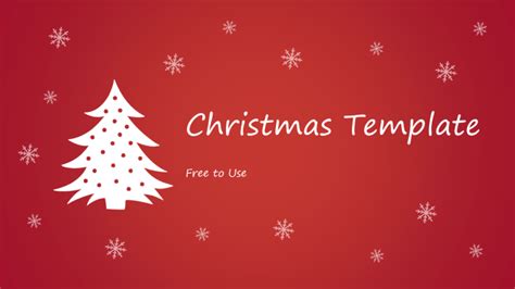 Christmas PowerPoint Template Tutorial