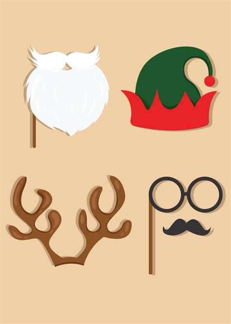 Christmas Photo Booth Props Template Gallery