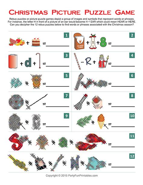 Christmas carol puzzle activities