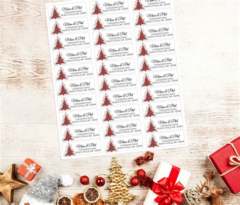 Christmas Return Address Labels