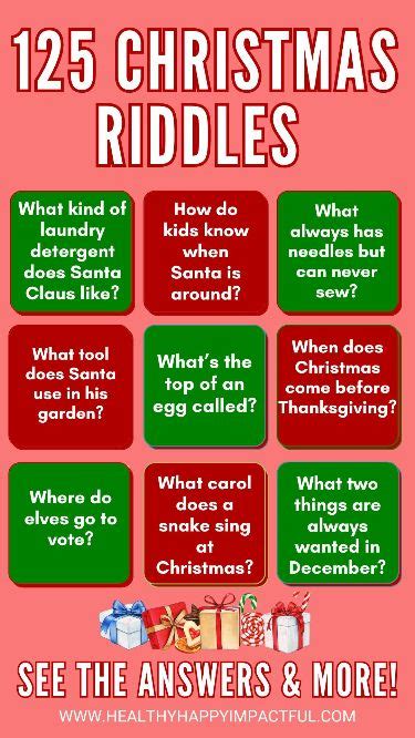 Benefits of Christmas Riddles