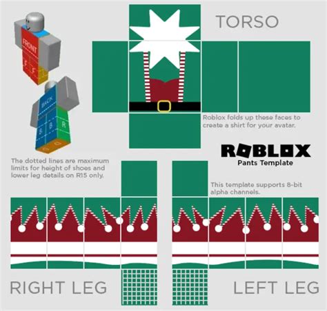 Roblox Christmas Shirt Template 1