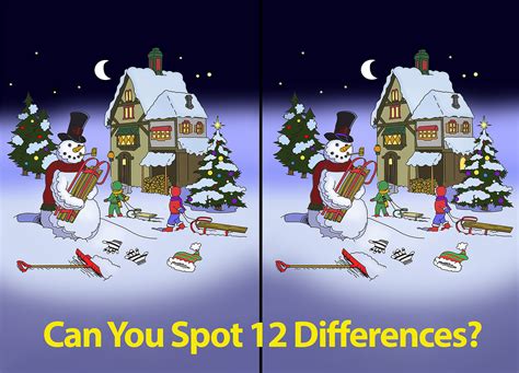 Christmas Scene Spot the Difference