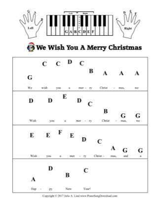 Christmas sheet music for piano