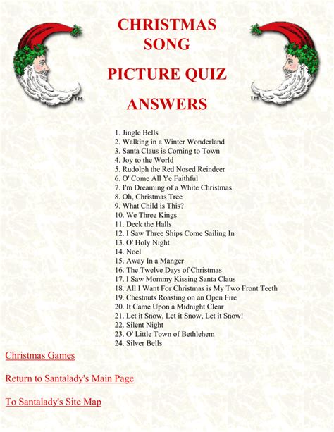 Christmas Song Answers Image 7