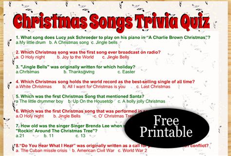 Christmas Song Trivia Image