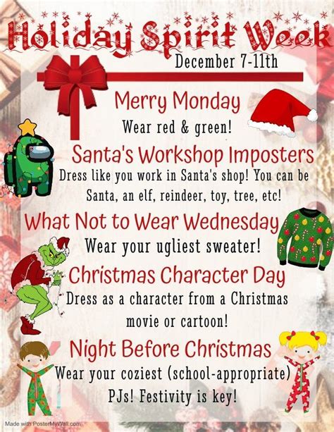 Christmas Spirit Week