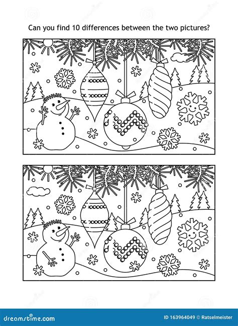 Christmas Spot the Difference Printables for Kids