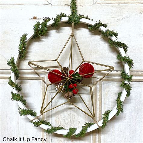 Christmas star wreath