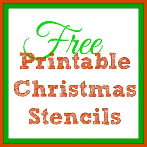 Christmas Stencil Activities