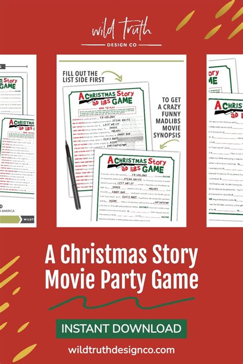 Christmas Story Mad Libs