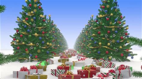 Christmas Tree Animated Background Example