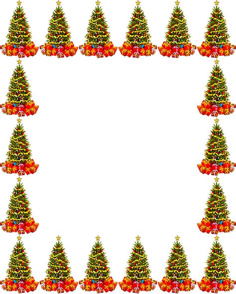 Christmas Tree Border