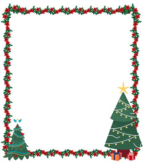 Christmas Tree Border Example