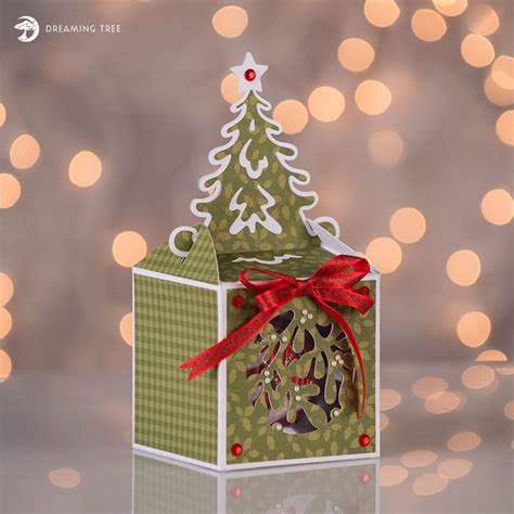 Christmas Tree Ornament Box SVG