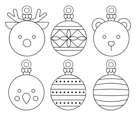 Christmas Tree Ornament Template