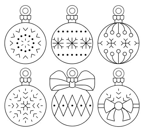 Christmas Tree Ornaments Template