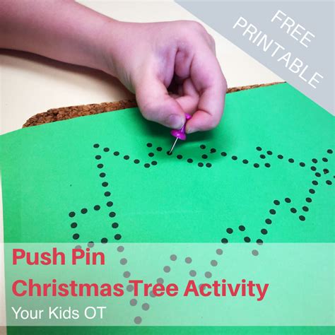 Christmas Tree Push Pin Art