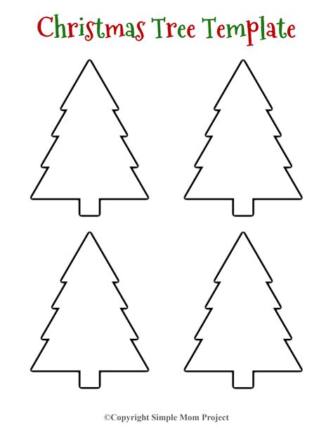 Christmas Tree Template 3