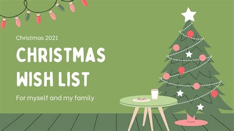 Christmas Tree Wishlist Template