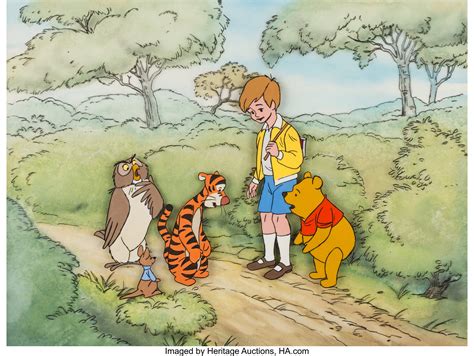 Christopher Robin and Pooh coloring page