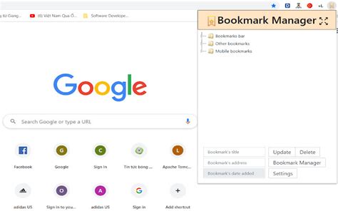 Chrome Bookmark Manager Tips