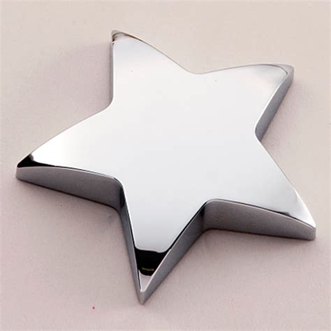 Chrome Plated Star Ornaments