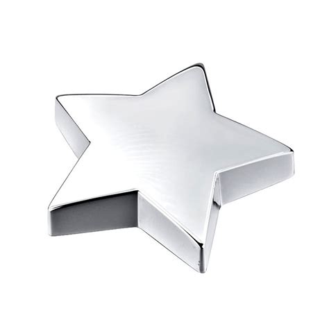 Chrome Plated Star Ornaments