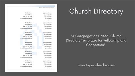 Church Administration Templates in Excel