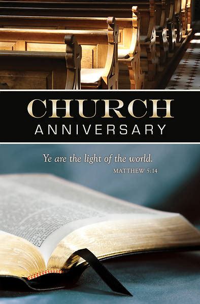 Church Anniversary Bulletin