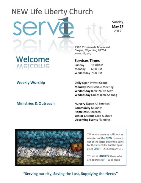 Church Bulletin Template 10