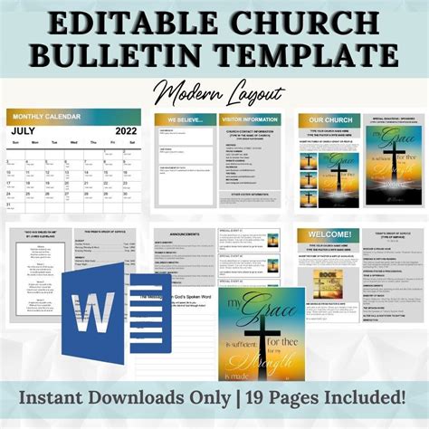 Church Bulletin Template Customization