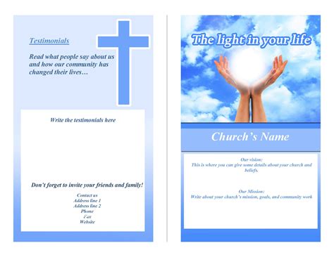 Church Bulletin Format