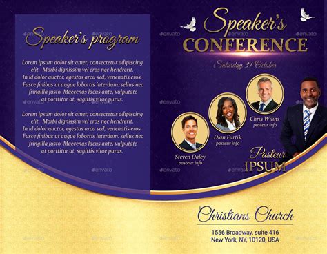 Church Conference Program Template Design