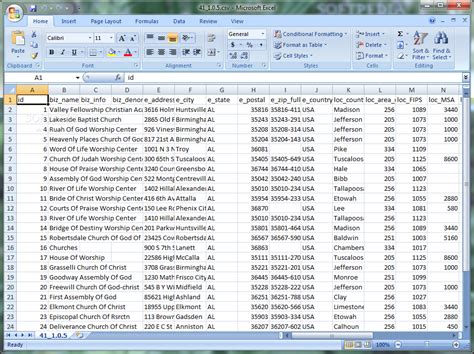 Church Database Templates in Excel