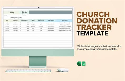 Church Donation Tracking Template in Excel