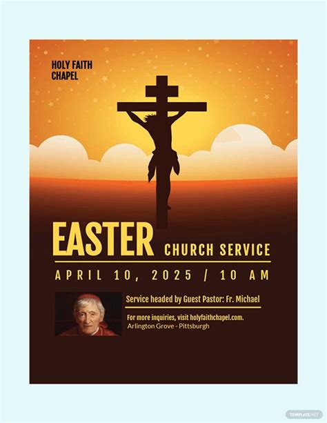 Church Easter Service Flyer