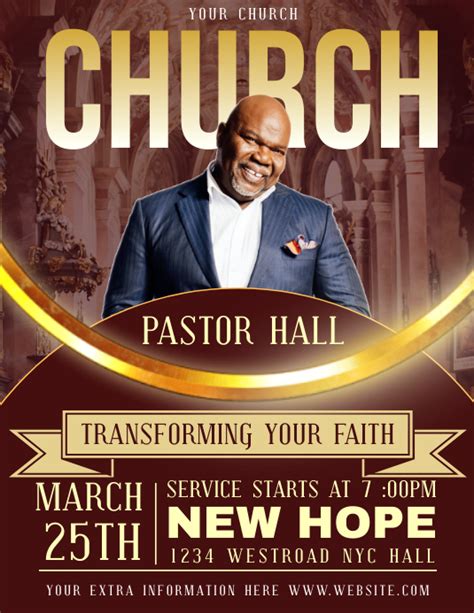 Church Event Flyer Template Text